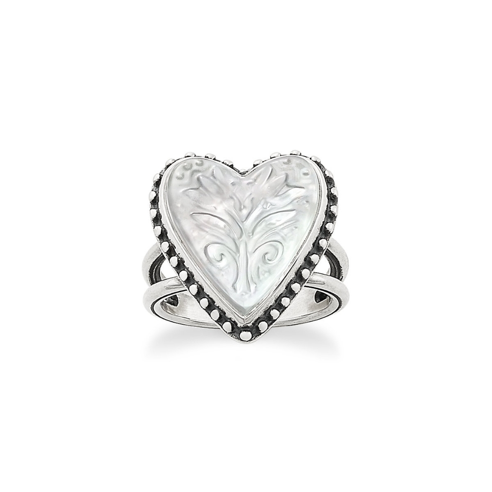 James Avery Heart and Tulips Ring - sz 9